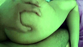 First Time Eating Neighbor's Girlfriend While He Worked With Natural Tits