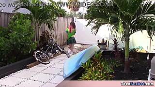 cute small teen sells cookies and pussy in uniform