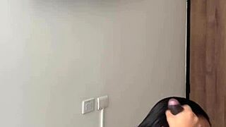 Cute brunette enters stepbrothers room for sloppy blowjob - amateur couple - Nysdel