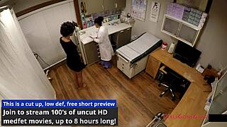 why is nurse jackie banes in latex gloves and heels spreading her ass and small tits for the patient in the hospital?