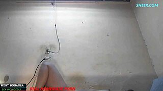 Bartender gets anal fuck with pussy creampie in bedroom