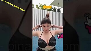 ana jalandoni in bikini downblouse