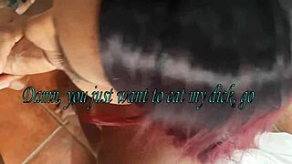 Step Sister Licks Black Cock and Craves Cumshot