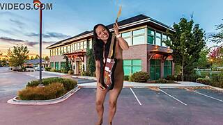 I Strip And Masturbate In The Parking Lot With Big Tits And Ass.