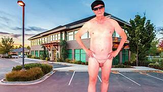 I Strip And Masturbate In The Parking Lot With Big Tits And Ass.