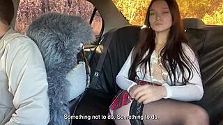 Babe Young Bitch Tried to Cheat a Taxi Driver and Got Fucked Hard