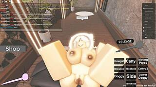 Roblox porn whore bent over ass doggystyle big tits blowjob deepthroat cowgirl cum