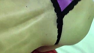 cute violet bends over for doggystyle sucking