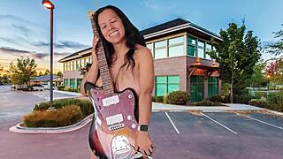 I Strip And Masturbate In The Parking Lot With Big Tits And Ass.