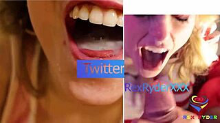 Cheating girlfriend sucks monster cock