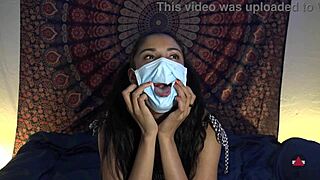 she took off her mask to suck that cock?
