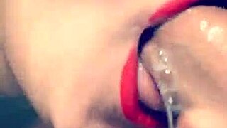 more spit or keep sucking that sloppy blowjob