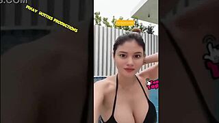 ana jalandoni in bikini downblouse