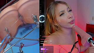 this colombian girl enjoys machine sucking and vibrator fingering