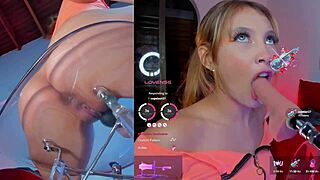 this colombian girl enjoys machine sucking and vibrator fingering