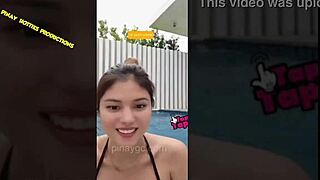 ana jalandoni in bikini downblouse