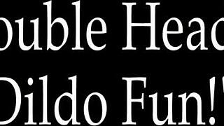 double dildo fucking with coed cleo 😍