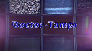 i'm dr tampa, examining donna leigh's shaved pussy and gaping it