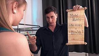 Big ass brunette Sasha Rose tastes interracial anal with rough fucking and deepthroat