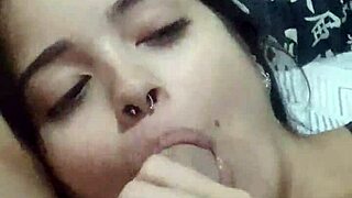 Submissive wife Debora Prado gives sloppy blowjob and deepthroat every night before bed!