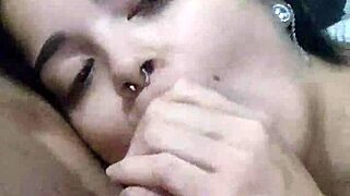 Submissive wife Debora Prado gives sloppy blowjob and deepthroat every night before bed!