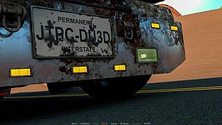 Redhead plays games of depravity in hotel with big tits and cumshot