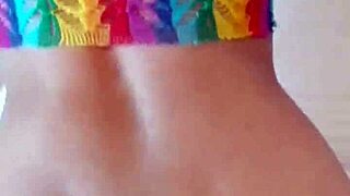 Candie Cross Bent Over Doggystyle with Petite Natural Tits