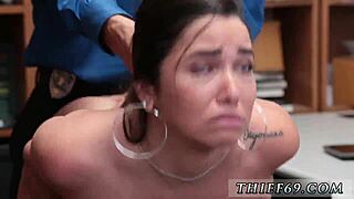 Police officers conduct a raid on apparel theft incident involving young suspects