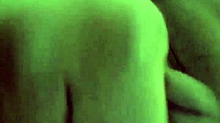 Solo mirror masturbation leads to intense orgasmic release