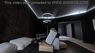 Fucking with my busty goth friend in roblox