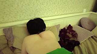 Big Hairy Dude Gets Lucky With Her Quickie Fuck