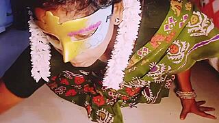 this indian maid with big boobs in saree fucking the house owner with dirty talks 😏