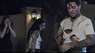 Ever seen a hot foursome at the graveyard? Redhead milfs go wild