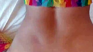 Candie Cross Bent Over Doggystyle with Petite Natural Tits