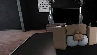 Fucking with my busty goth friend in roblox