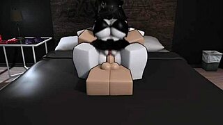 Fucking with my busty goth friend in roblox