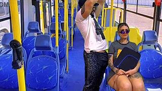 Neighbor Nympho Sucks Cock On Public Bus