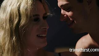 big tits tranny bends over for passionate licking and doggystyle cheating