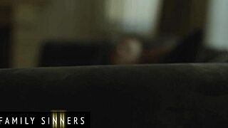 Blonde busty milf spreads shaved wet pussy on bed while waiting for husband to ride big cock and fuck hard. He bends her over for doggystyle with cum on huge tits.