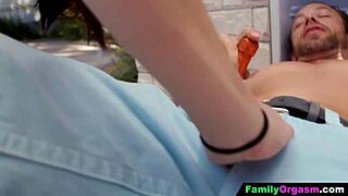 Familyorgasm - swapping hot stepdaughters in bikini orgy with kissing and wet pussy seduction