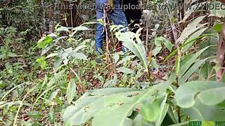 Fucking In The Bush With Black Fat Pussy