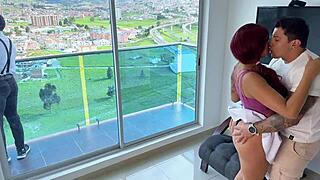 Cheating wife watched by boyfriend