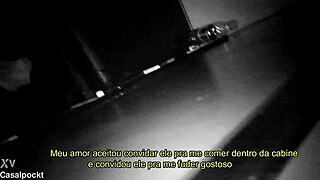 GLORY HOLE - transei com dotado pau grosso na cabine