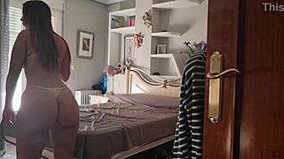 Ana's back and she's making dicks hard with her big ass cheerleader moves