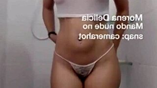 Big ass woman dances and shows her slit getting hot