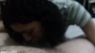 Jade pleases husband with blowjob to earn neighbor sex