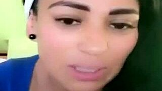 Colombiana Caliente Dances Seductively in Traditional Attire