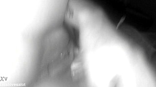 Darkroom lover inserts into pussy and fists ass