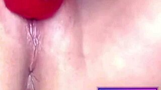 revealme horny milf shows wet hairy pussy in intense vibrator cum show 😏