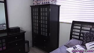 Tight blonde teen trying anal first time with step sis